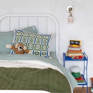 NWT Schoolhouse Electric Stillwater 2 shams Juniper blue and green